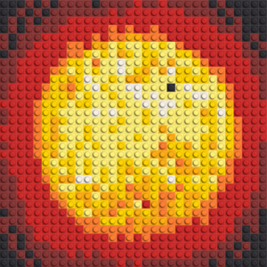 Brick mosaic kit Sonne - brixio® 