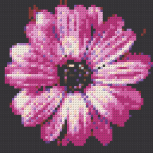 Brick mosaic kit Blüte, pink - brixio® 