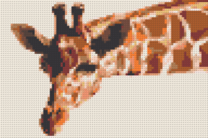 Brick mosaic kit Giraffe - brixio® 