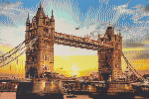 Brick mosaic kit Tower Bridge - brixio® 