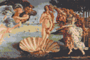Klemmstein Mosaik Bausatz Die Geburt der Venus - brixio® 