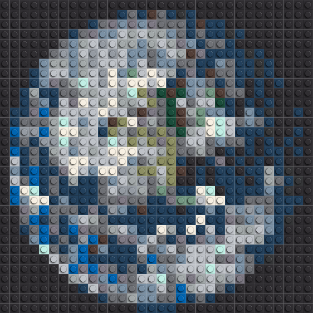 Klemmbaustein-Mosaik 'Erde' von brixio®