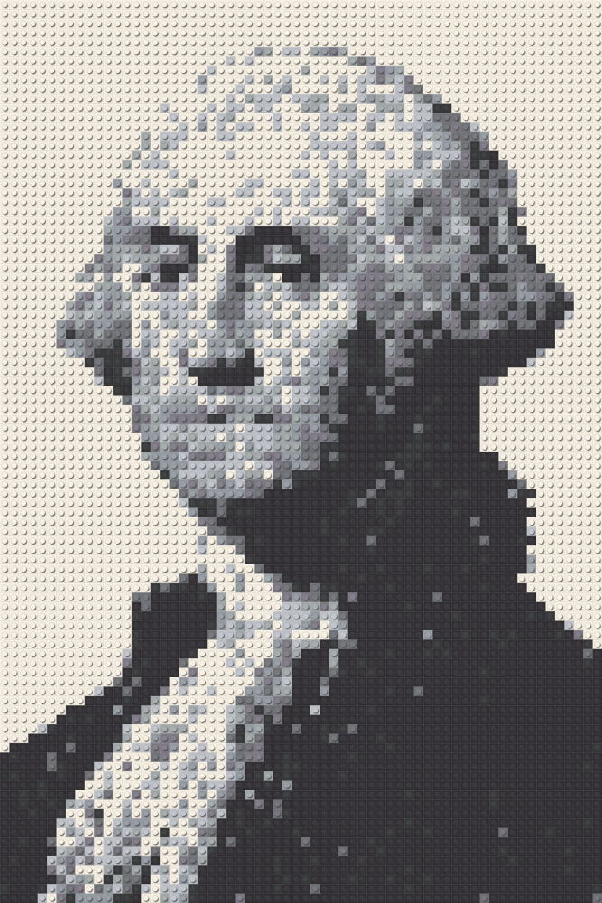 Klemmbaustein-Mosaik 'George Washington' von brixio®