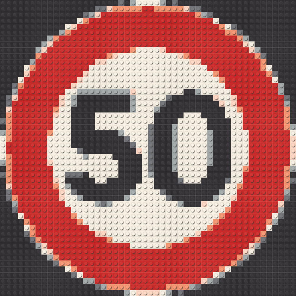 Klemmbaustein-Mosaik '50 Schild' von brixio®