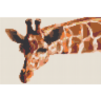 Klemmbaustein-Mosaik 'Giraffe'