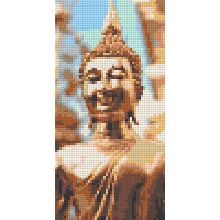 Klemmbaustein-Mosaik 'Chiang Mai Buddha'